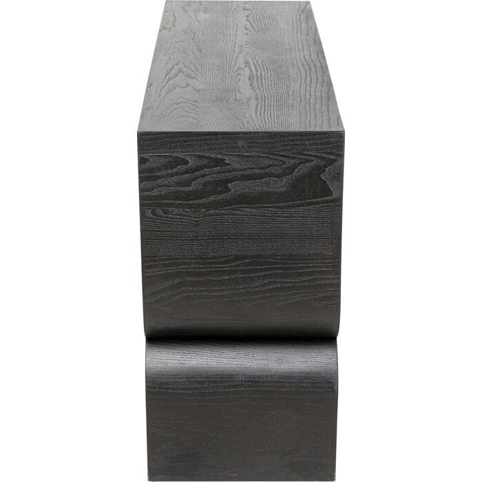konsola Curve Black, konsola drewniana, konsola Kare Design, konsola rzeźbiarska, nowoczesny design, konsola do przedpokoju