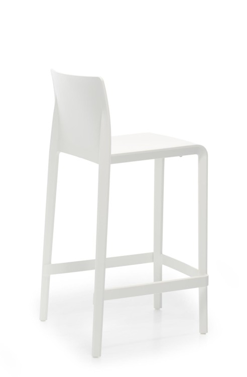 Hoker Volt 677 biały, hoker Pedrali, hoker do kuchni, hoker do jadalni, hoker do kawiarni, włoski design, nowoczesny design