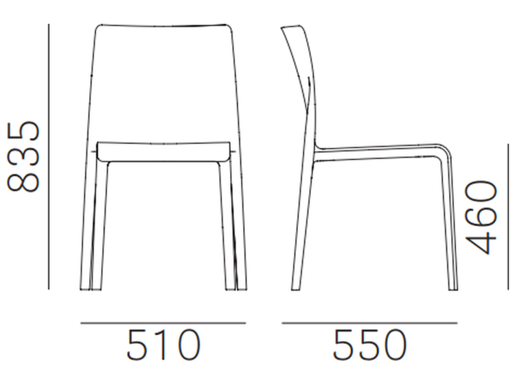 krzesło Volt 673 HB, krzesło Pedrali, krzesło outdoor, krzesło włoski design, krzesło do jadalni, krzesło do kuchni, krzesło do restauracji