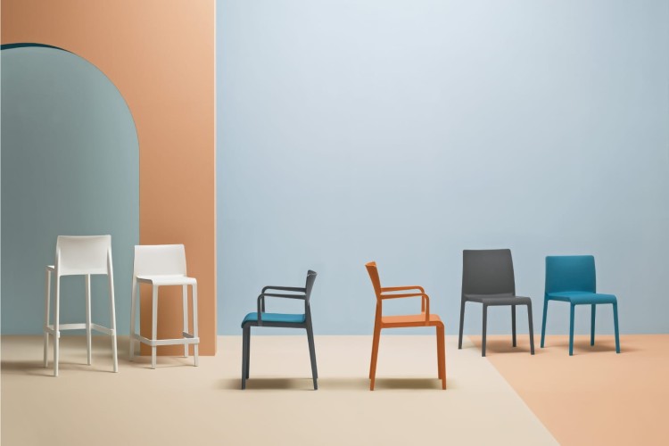 krzesło Volt 671, krzesło Pedrali, krzesło tapicerowane, krzesło do jadalni, krzesło do kuchni, włoski design, nowoczesny design