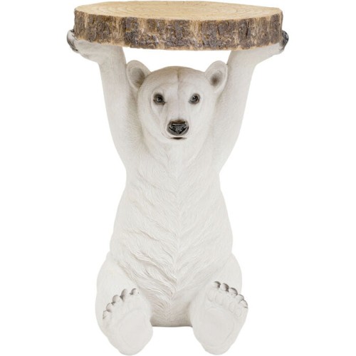 Stolik kawowy Polar Bear Animal Kare, stolik kawowy zwierzęcy, stolik kawowy z motywem zwierzęcym