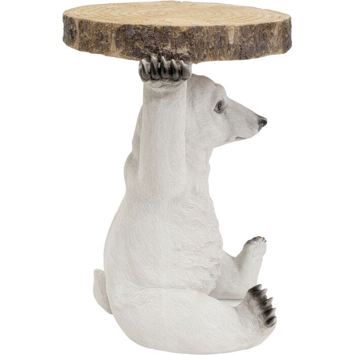 Stolik kawowy Polar Bear Animal Kare, stolik kawowy zwierzęcy, stolik kawowy z motywem zwierzęcym