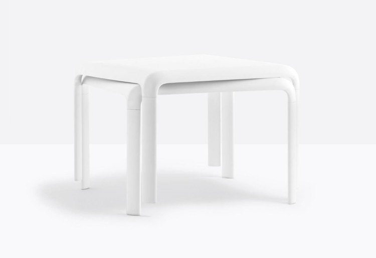 stolik kawowy Snow JR, stolik awowy Pedrali, stolik kawowy biały, stolik dla dzieci, stolik outdoor, włoski design, nowoczesny design