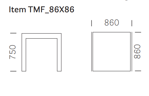 stół Matrix TMF, stół Pedrali, stół do jadalni, stół do salonu, stół kwadratowy, włoski design, nowoczesny design