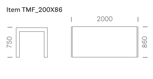 stół Matrix TMF, stół Pedrali, stół prostokątny, czarny stół, sół do jadalni, elegancki stół, włoski design, nowoczesny design