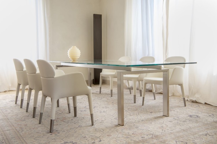 stół Magic, stół Pedrali, stół rozkładany, stół szklany, stół do jadalni, nowoczesny design, włoski design