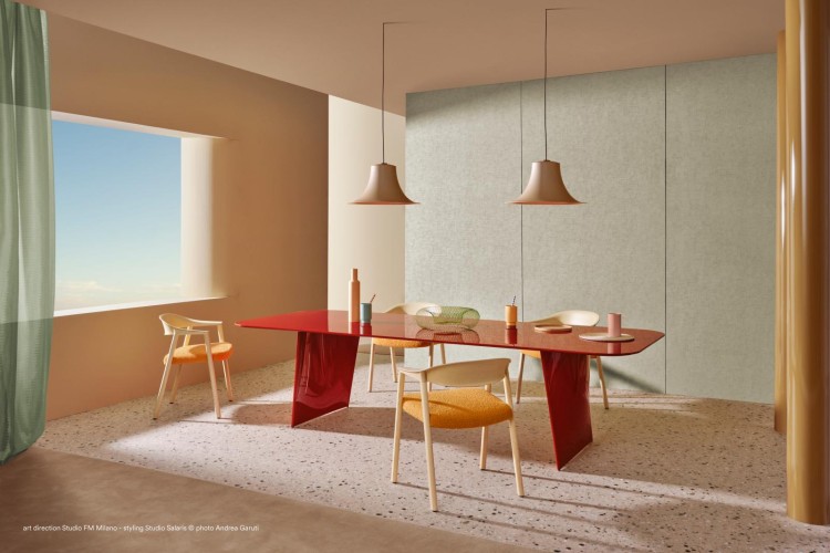 stół Frank, stół Pedrali, stół kolorowy, stół do jadalni, stół do restauracji, nowoczesny stół, nowoczesny design, włoski design