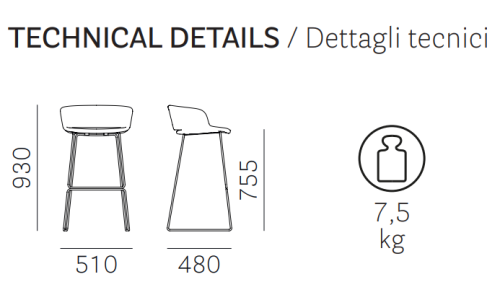 hoker Babila, hoker Pedrali, hoker do kuchni, hoker do jadalni, hoker do restauracji, hoker włoski, nowoczesny design, włoski design