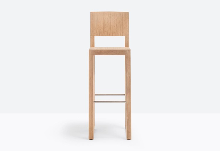 hoker Brera, hoker Pedrali, hoker dębowy, hoker drewniany, hoker do restauracji, nowoczesny design, włoski design