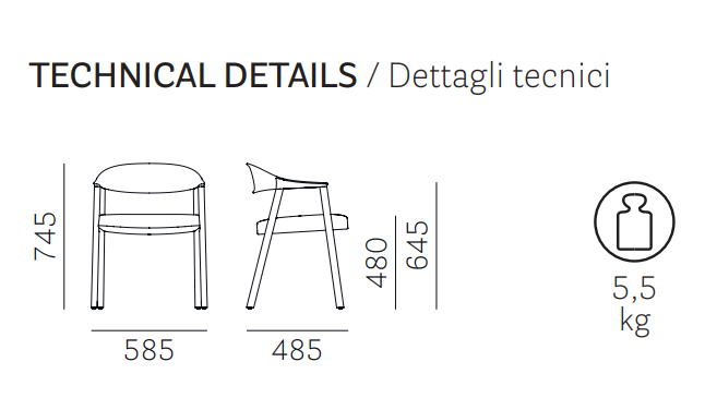 krzesło Hera, krzesło Pedrali, krzesło drewniane, krzesło boho, krzesło do jadalni, krzesło do salonu, krzesło retro, włoski design, nowoczesny design