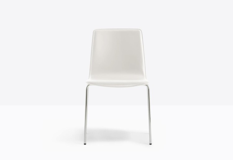 krzesło Inga, krzesło Pedrali, krzesło stalowe, krzesło skórzane, krzesło do jadalni, krzesło do kuchni, nowoczesny design, włoski design