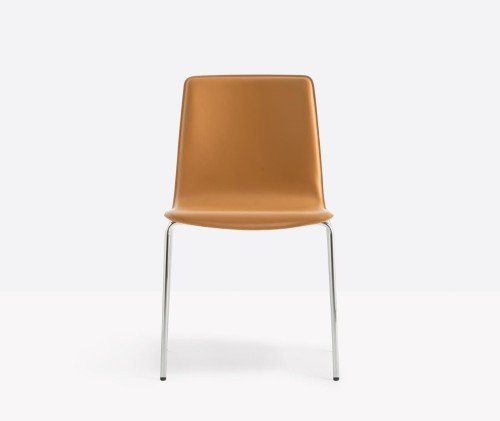 krzesło Inga, krzesło Pedrali, krzesło stalowe, krzesło skórzane, krzesło do jadalni, krzesło do kuchni, nowoczesny design, włoski design