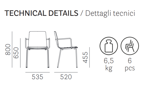 krzesło Inga, krzesło Pedrali, krzesło stalowe, krzesło drewniane, krzesło do jadalni, krzesło do kuchni, nowoczesny design, włoski design