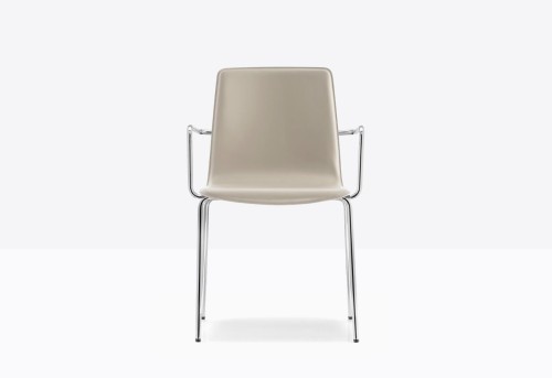 krzesło Inga, krzesło Pedrali, krzesło stalowe, krzesło skórzane, krzesło do jadalni, krzesło do kuchni, nowoczesny design, włoski design