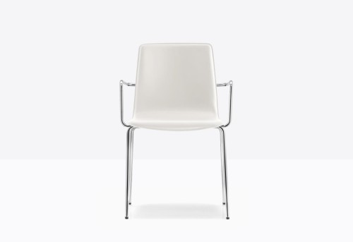 krzesło Inga, krzesło Pedrali, krzesło stalowe, krzesło skórzane, krzesło do jadalni, krzesło do kuchni, nowoczesny design, włoski design