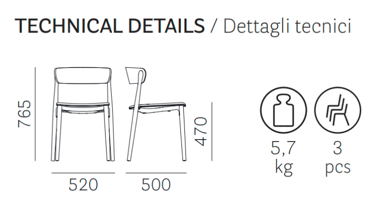 krzesło Nemea, krzesło Pedrali, krzesło drewniane, krzesło jesionowe, krzesło do jadalni, krzesło do kuchni, krzesło styl skandynawski, włoski design, nowoczesny design