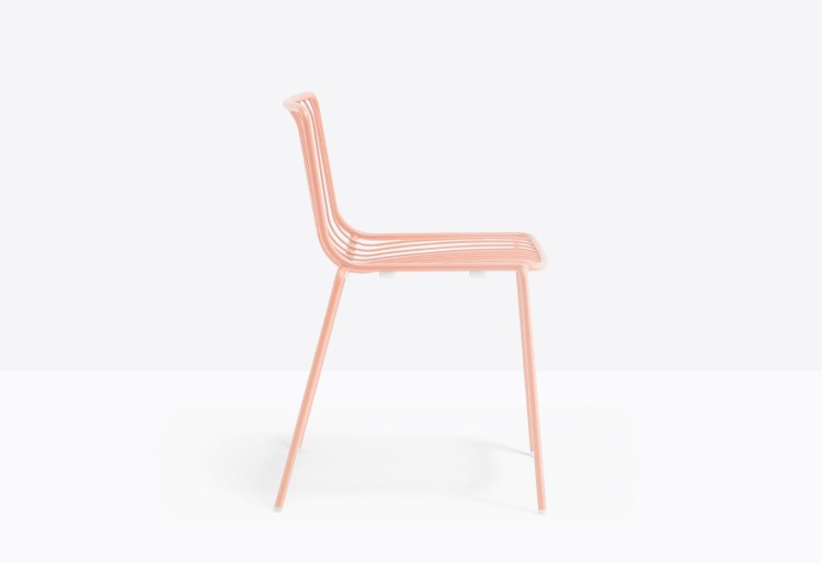 krzesło Nolita, krzesło Pedrali, krzesło stalowe, krzesło na taras, krzesło do restauracji, krzesło outdoorowe, włoski design, nowoczesny design