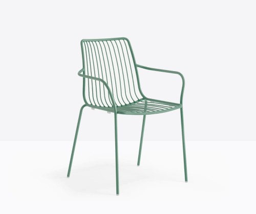 krzesło Nolita, krzesło Pedrali, krzesło stalowe, krzesło na taras, krzesło do restauracji, krzesło outdoorowe, włoski design, nowoczesny design