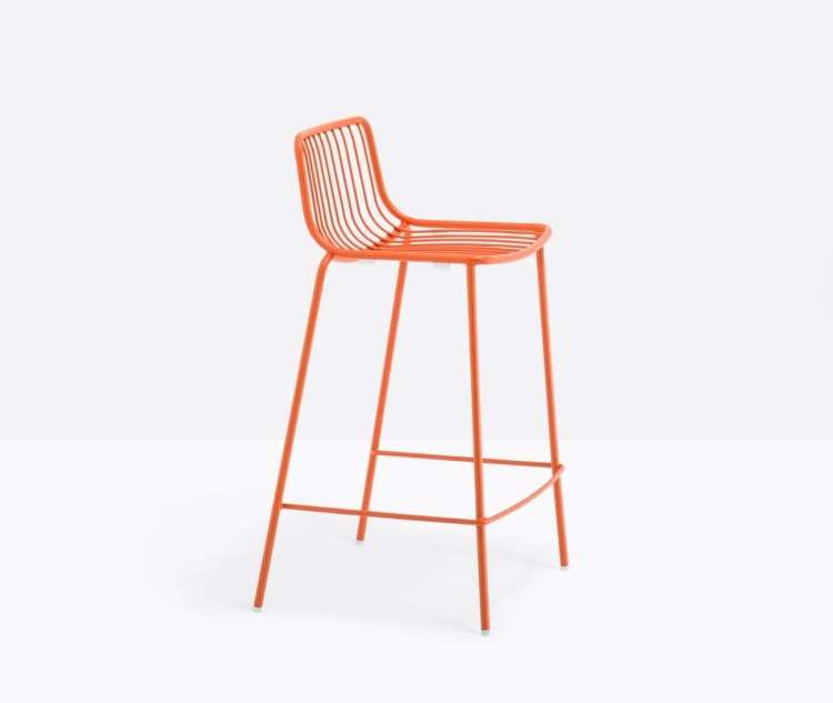 hoker Nolita, hoker Pedrali, hoker stalowy, hoker na taras, hoker do restauracji, hoker outdoorowy, włoski design, nowoczesny design
