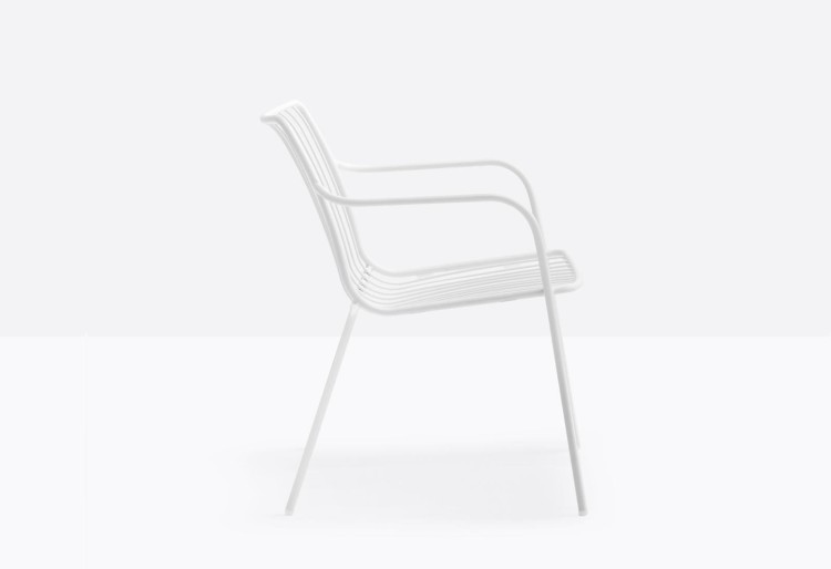 krzesło Nolita, krzesło Pedrali, krzesło stalowe, krzesło na taras, krzesło do restauracji, krzesło outdoorowe, włoski design, nowoczesny design