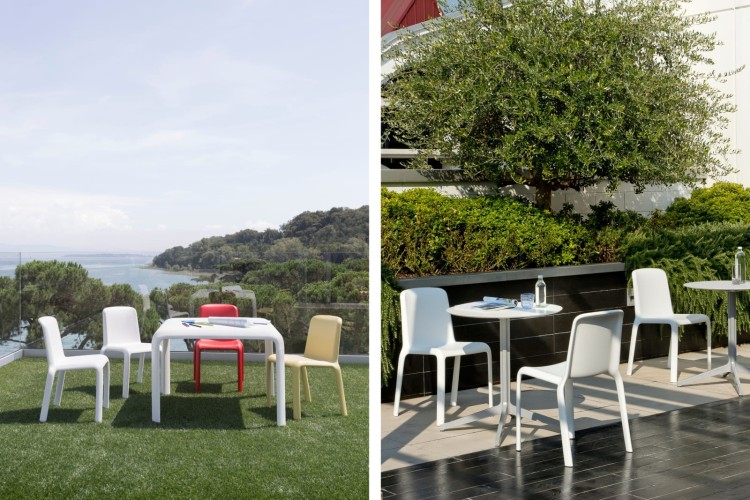 krzesło Snow, krzesło Pedrali, krzesło outdoorowe, krzesło z tworzywa, krzesło na taras, krzesło do jadalni, krzesło do restauracji, włoski design, nowoczesny design