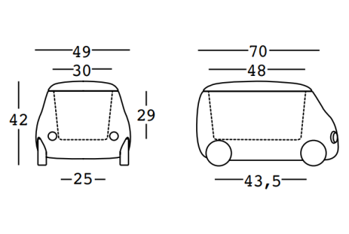 pojemnik Van, pojemnik Plust, pojemnik do przechowywania, pojemnik na zabawki, włoski design, nowoczesny design