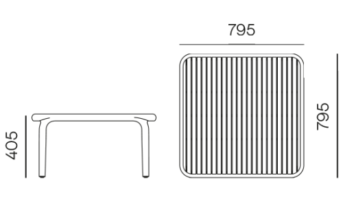 Stolik outdoorowy, stolik na dwór, stolik odporny na warunki atmosferyczne, stolik pomocniczy, stolik kawowy do ogrodu