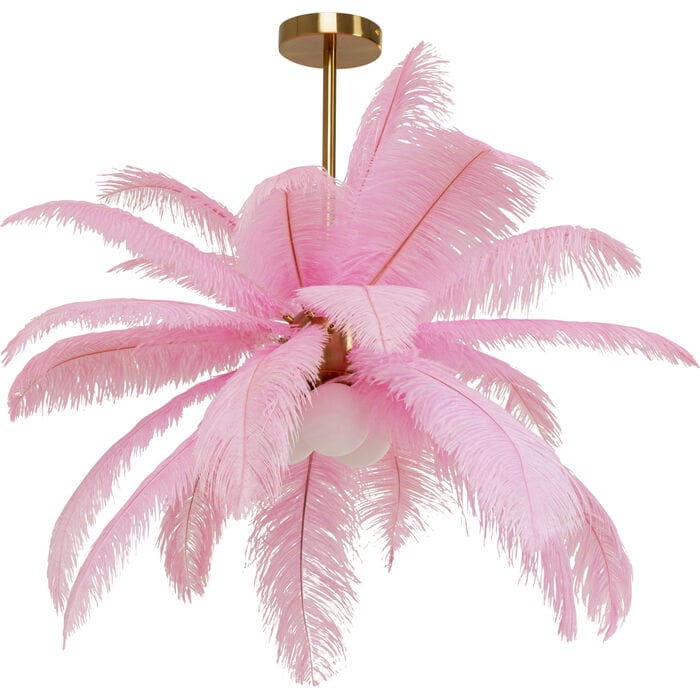 lampa Kare, lampa Feather Palm, lampa pióra, lampa do salonu, lampa ekstrawagancka, lampa nowoczesna, wyjątkowa lampa, lampa do sypialni