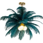 Lampa wisząca Feather Palm Green Ø87 cm