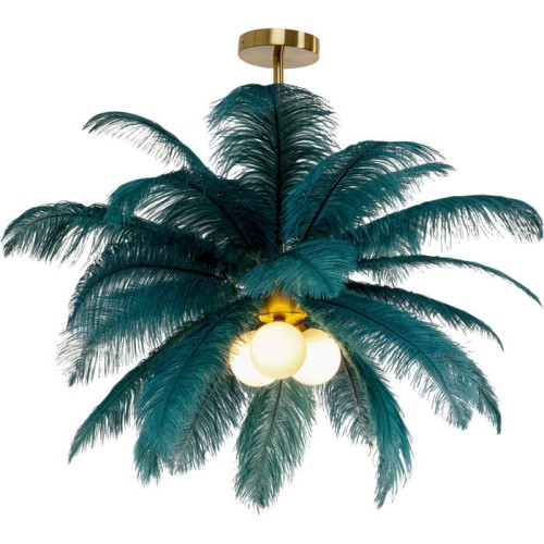 lampa Kare, lampa Feather Palm, lampa pióra, lampa do salonu, lampa ekstrawagancka, lampa nowoczesna, wyjątkowa lampa, lampa do sypialni