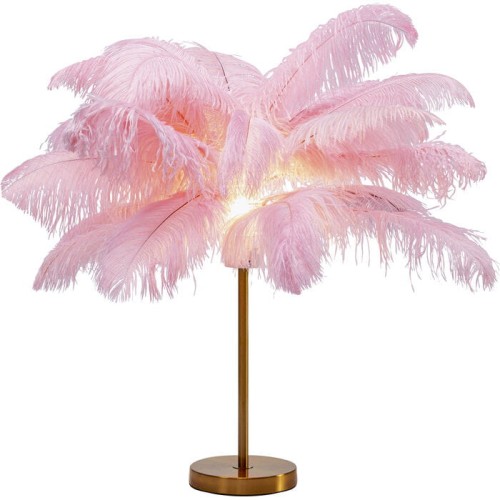 lampa stołowa Feather Palm, lampa stołowa Kare, lampa stołowa do salonu, lampa stołowa do sypialni, lampa pióra, nowoczesna lampa, ekstrawagancka lampa