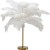 lampa stołowa Feather Palm, lampa stołowa Kare, lampa stołowa do salonu, lampa stołowa do sypialni, lampa pióra, nowoczesna lampa, ekstrawagancka lampa