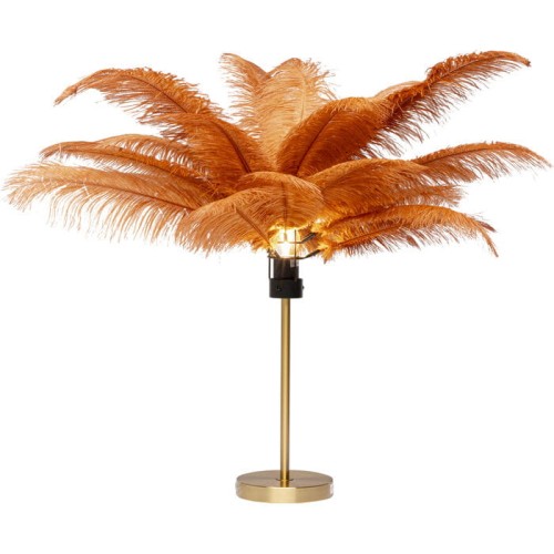 lampa stołowa Feather Palm, lampa stołowa Kare, lampa stołowa do salonu, lampa stołowa do sypialni, lampa pióra, nowoczesna lampa, ekstrawagancka lampa