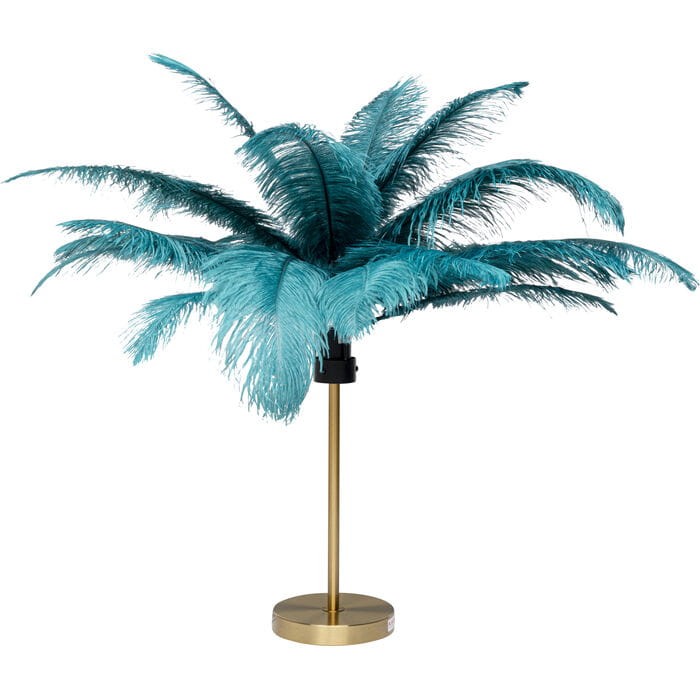 lampa stołowa Feather Palm, lampa stołowa Kare, lampa stołowa do salonu, lampa stołowa do sypialni, lampa pióra, nowoczesna lampa, ekstrawagancka lampa