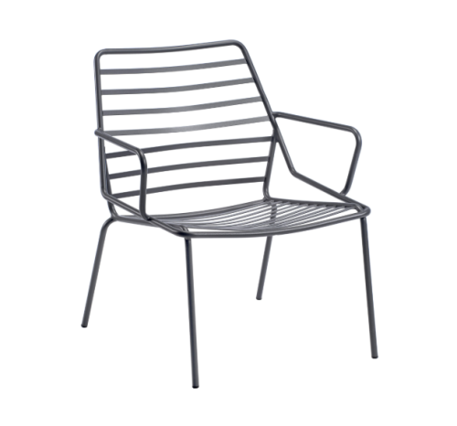 fotel Link, fotel Gaber, fotel do restauracji, fotel outdoorowy, fotel na taras, fotel metalowy, fotel do przestrzeni komercyjnych
