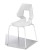 krzesło designerskie, nowoczesne krzesło, futurystyczna forma, geometryczny kształt, krzesło z tworzywa, metalowa podstawa, krzesło do biura, krzesło do showroomu, krzesło do kuchni, krzesło minimalistyczne