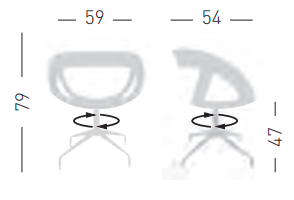 krzesło Moema, krzesło nowoczesne, krzesło obrotowe, krzesło designerskie, krzesło ergonomiczne, krzesło do kawiarni, krzesło do jadalni, krzesło do wnętrz komercyjnych