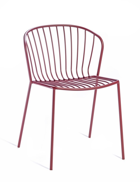 krzesło Amitha, styl industrialny, krzesło outdoor, krzesło do restauracji, minimalizm, trwałość, odporność na warunki, nowoczesny design, pręty stalowe, loft, meble komercyjne