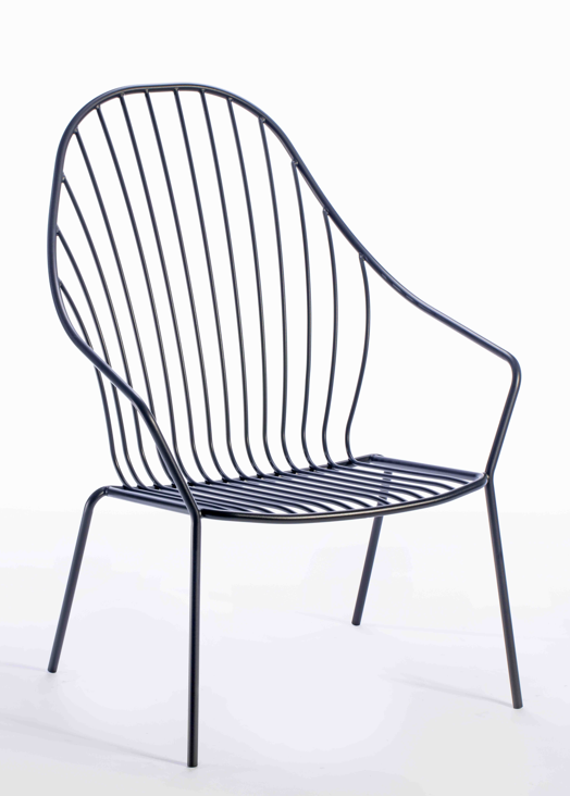fotel Amitha, styl industrialny, fotel outdoor, fotel do restauracji, minimalizm, trwałość, odporność na warunki, nowoczesny design, loft, meble komercyjne