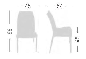 krzesło Iris, krzesło ogrodowe, nowoczesne krzesło, krzesło do kawiarni, odporność UV, tworzywo sztuczne, krzesło sztaplowane, ergonomiczne, krzesło do restauracji, krzesło na taras, wersja z podłokietnikami