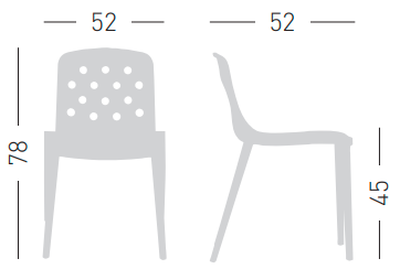 krzesło Isidora, krzesło outdoor, nowoczesne krzesło, sztaplowane krzesło, odporność na warunki atmosferyczne, ergonomiczne siedzisko, krzesło do restauracji, krzesło na taras, krzesło z tworzywa