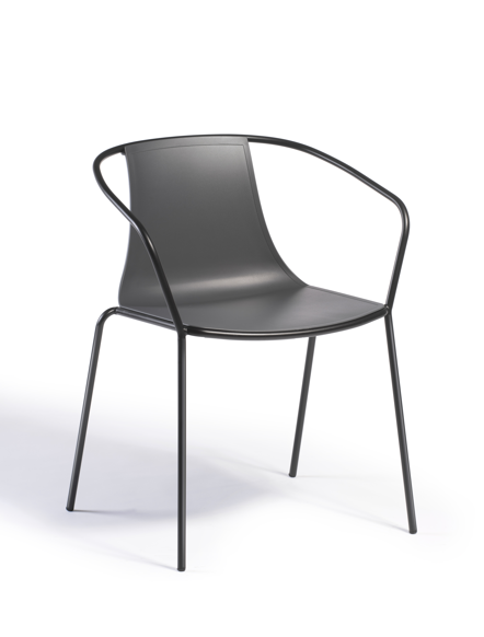 krzesło Kasia, krzesło Gaber, krzesło outdoorowe, odporność na pogodę, nowoczesne meble, krzesło na taras, włoski design, krzesło do restauracji, stalowe nogi, siedzisko z tworzywa