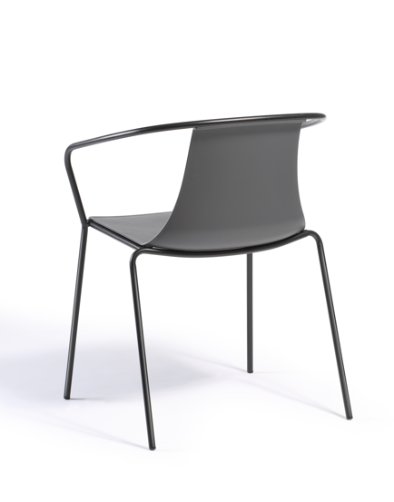 krzesło Kasia, krzesło Gaber, krzesło outdoorowe, odporność na pogodę, nowoczesne meble, krzesło na taras, włoski design, krzesło do restauracji, stalowe nogi, siedzisko z tworzywa