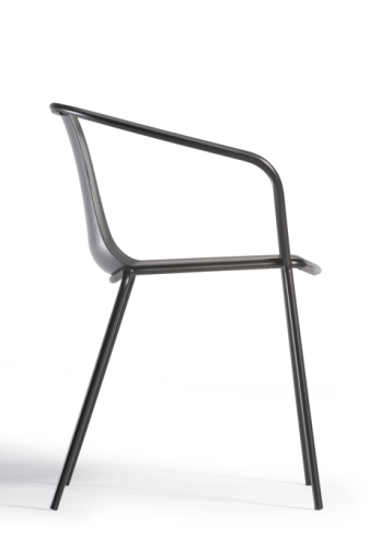 krzesło Kasia, krzesło Gaber, krzesło outdoorowe, odporność na pogodę, nowoczesne meble, krzesło na taras, włoski design, krzesło do restauracji, stalowe nogi, siedzisko z tworzywa