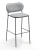 hoker Nuta Light, hoker Gaber, elegancki hoker, tapicerowany hoker, włoski design, hoker do restauracji, hoker do jadalni, nowoczesny design, włoski design