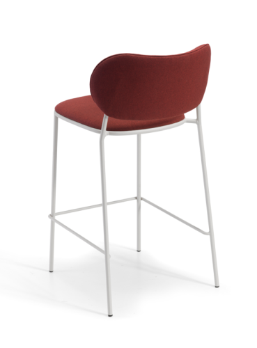 hoker Nuta Light, hoker Gaber, elegancki hoker, tapicerowany hoker, włoski design, hoker do restauracji, hoker do jadalni, nowoczesny design, włoski design