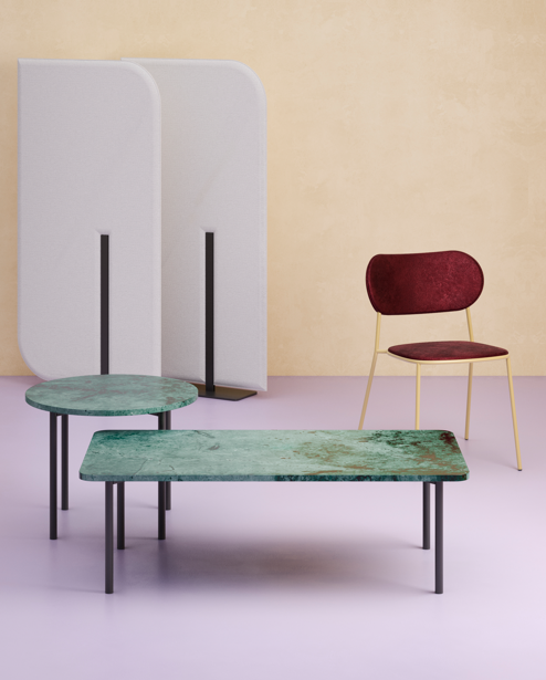 stolik Tag Marble, stolik marmurowy, stolik do poczekalni, elegancki stolik kawowy, meble z marmurem, minimalistyczny design, nowoczesny stolik, metalowa podstawa, solidny stolik, luksusowe meble, stolik z naturalnego kamienia