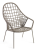 fotel ogrodowy, fotel outdoor, fotel pleciony, fotel metalowy, meble na taras, meble balkonowe, meble restauracyjne, meble odporne na warunki atmosferyczne, fotel z kolekcji Sanela