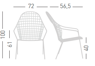 fotel ogrodowy, fotel outdoor, fotel pleciony, fotel metalowy, meble na taras, meble balkonowe, meble restauracyjne, meble odporne na warunki atmosferyczne, fotel z kolekcji Sanela