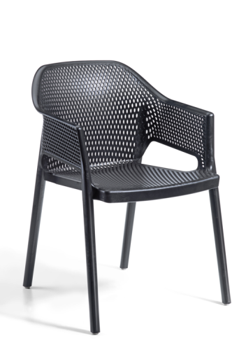 krzesło outdoor, krzesło Minush, krzesło z tworzywa sztucznego, krzesło na taras, krzesło ogrodowe, meble zewnętrzne, odporne na deszcz, odporne na UV, meble do kawiarni, meble na balkon, krzesło do ogrodu, nowoczesne krzesło